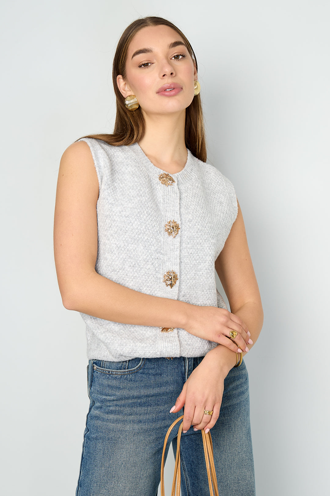 Elegante gestrickte Damen Weste von Gimme