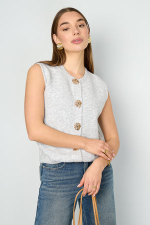 Elegante gestrickte Damen Weste von Gimme