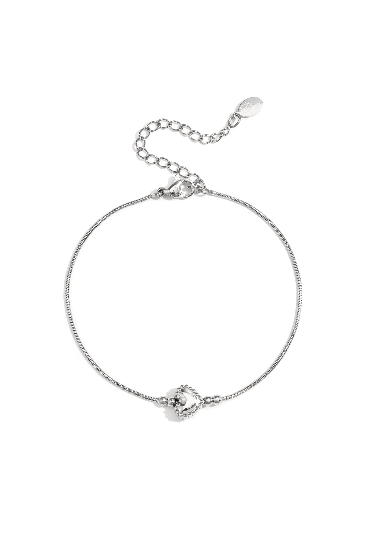 Minimalistisches Armband mit verziertem Herz
