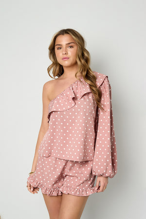 Elegant 2-Piece Set with Polka Dots for Spring/Summer