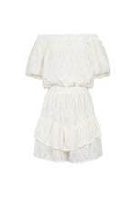 Elegant Apricot & Black Ruffle Edge Bodysuit