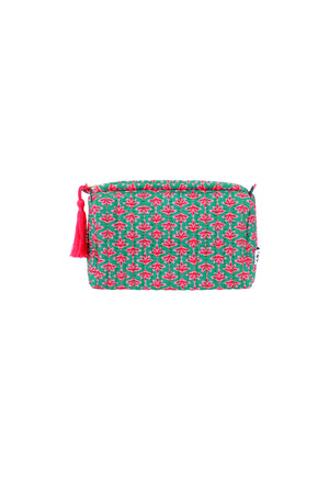 Kosmetiktasche mit Blumenmuster