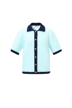 Soft Knit Cardigan for Spring/Summer in Pink, Blue & Beige