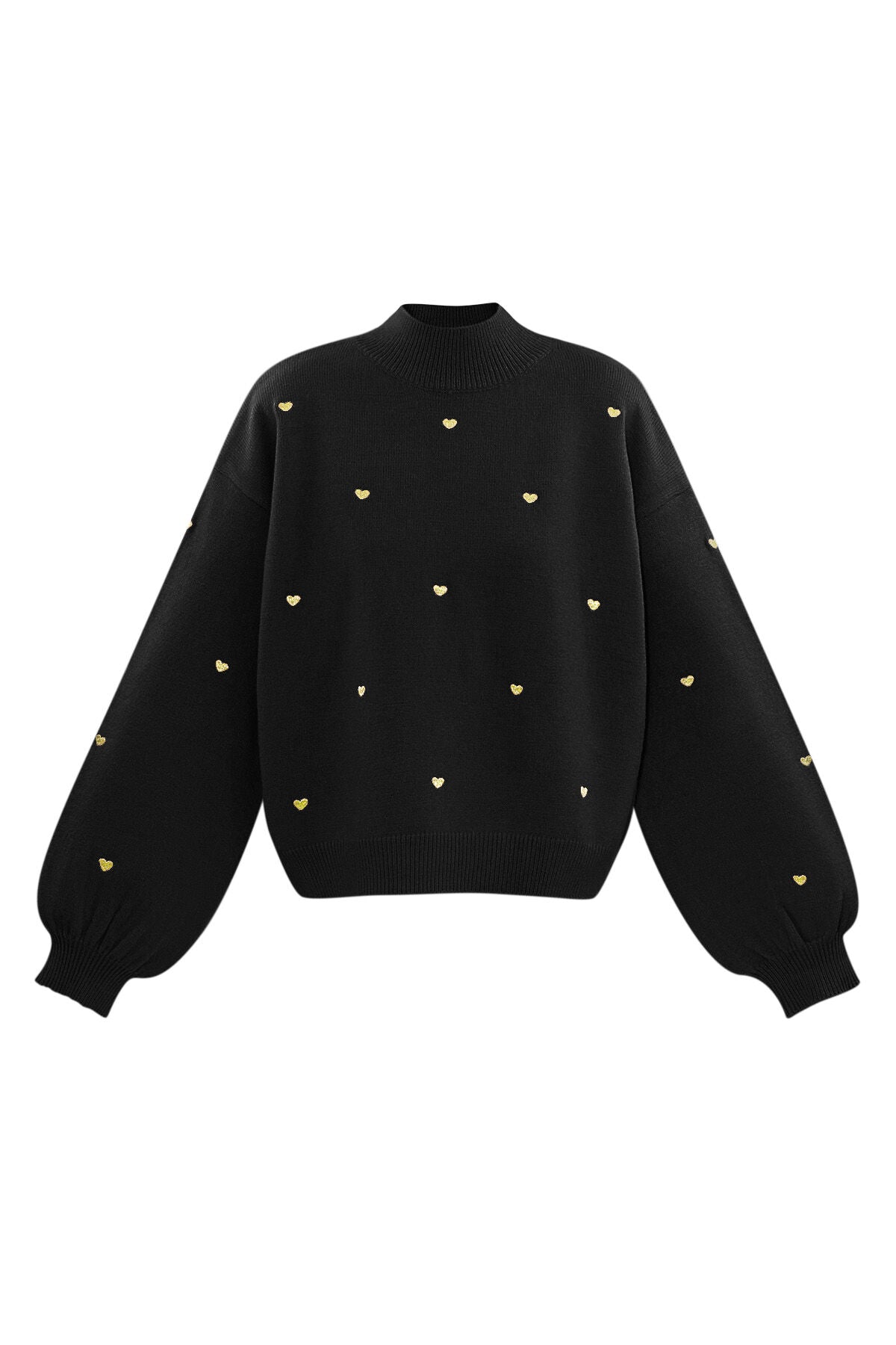 Acryl Strickpullover Casual Herz Muster Herbst/Winter
