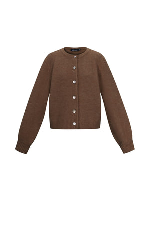 Gestrickte Polyesterfaser Damen-Cardigan Casual Einfarbig Herbst/Winter