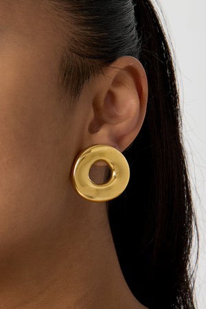 Statement-Ohrringe in Donut-Form