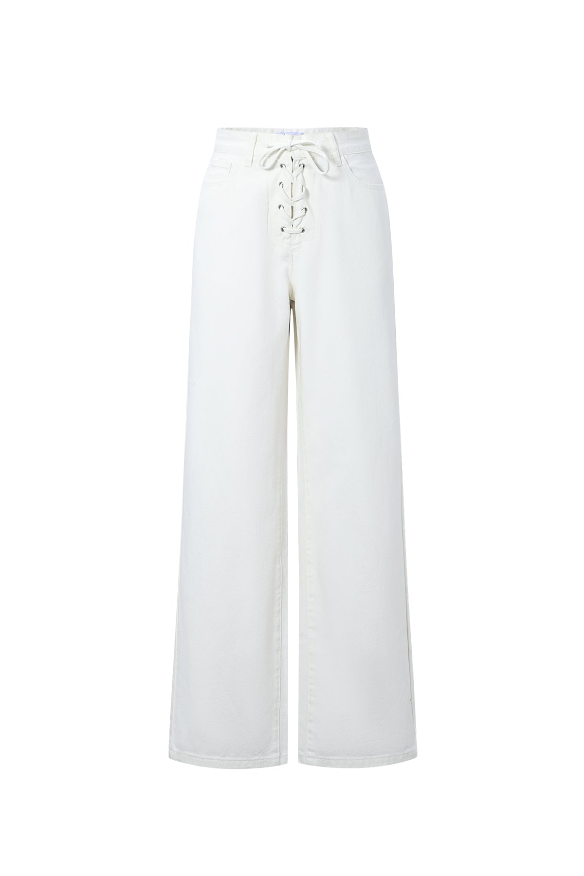 Gimme Off-White Straight Denim Pants - All Fit Comfort