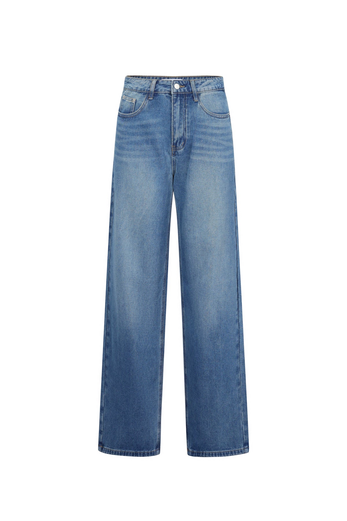 Gimme Casual Heart Straight Denim Pants