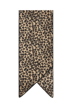 Stylish Khaki and Camel Leopard Print Winter Scarf for Women