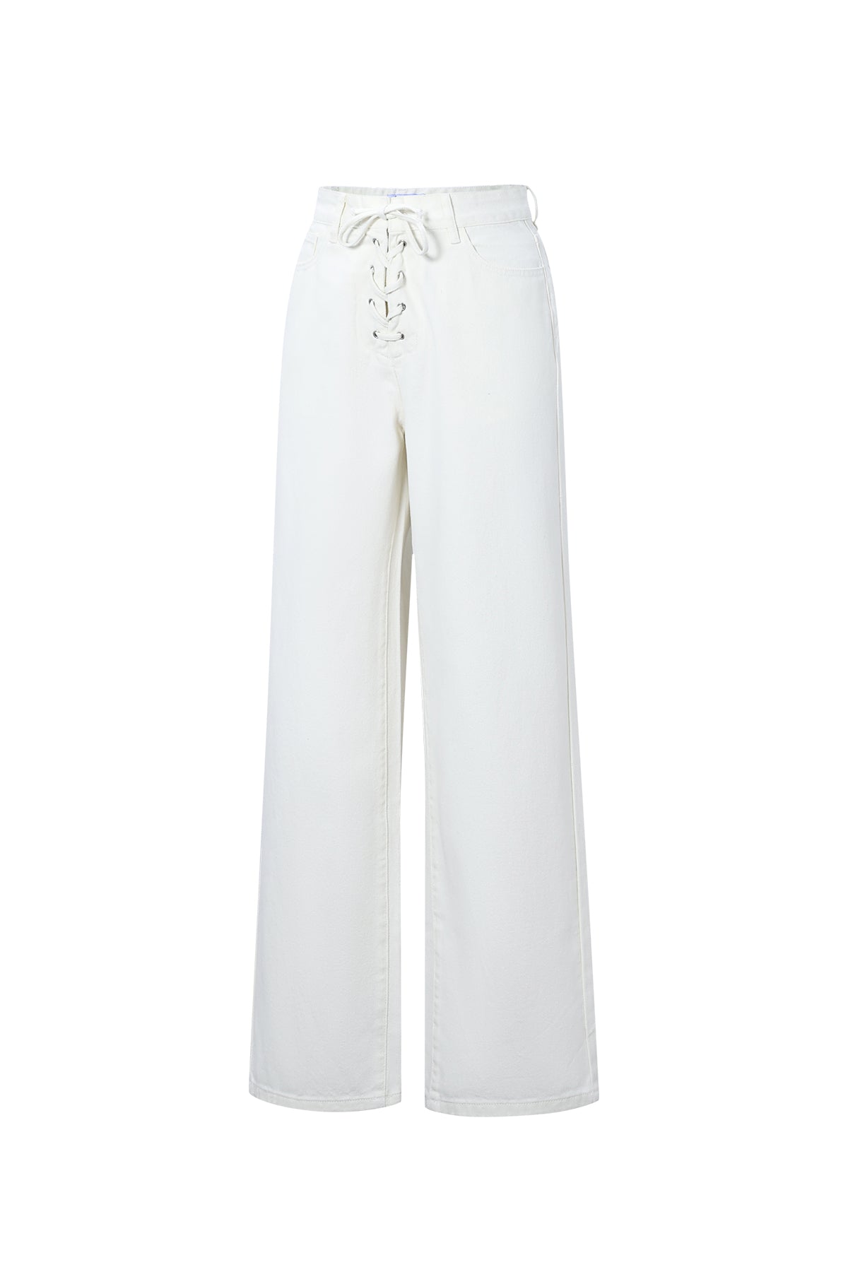 Gimme Off-White Straight Denim Pants - All Fit Comfort