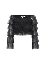 Stylish Black Long Sleeve Top for Spring/Summer