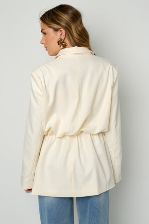Eleganter Damen Blazer mit Raffung für einen stilvollen Look
