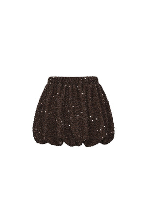 Elegant Sequin Mini Skirt Set for Fall