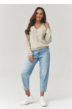 Cardigan model 223258 Makadamia