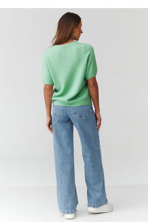 Kurzarm Pullover model 224078 Makadamia