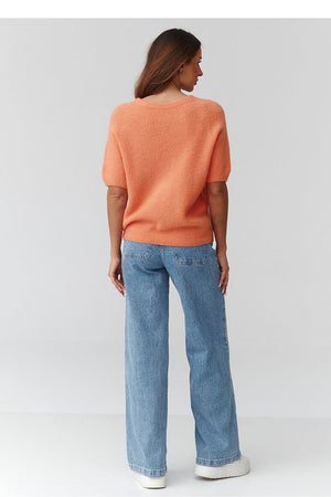 Kurzarm Pullover model 224080 Makadamia