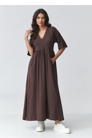 Alltagskleid model 225699 Makadamia