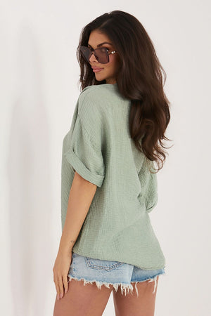 Kurzarm Hemd model 226470 Italy Moda