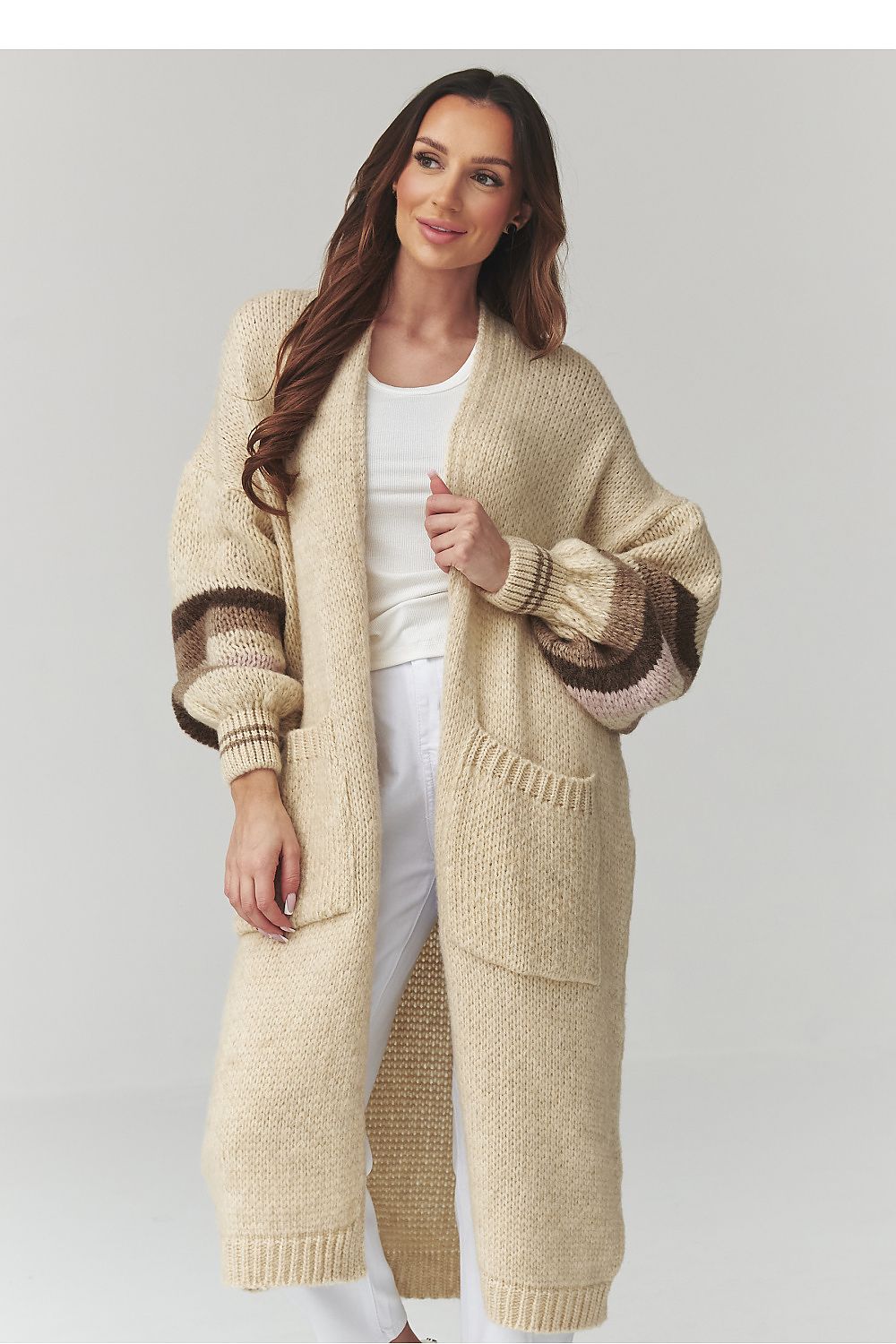 Cardigan model 226865 Makadamia