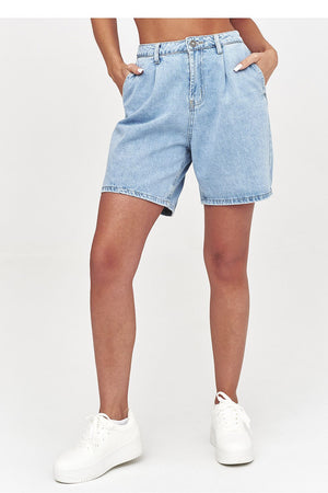 Jeansshorts model 228315 Makadamia