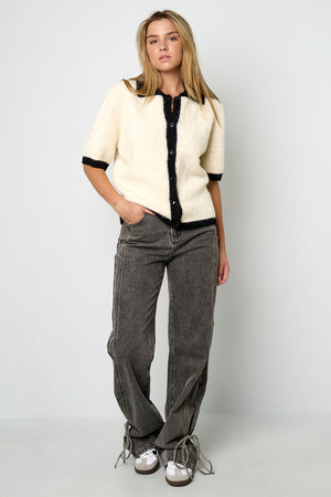 Soft Knit Cardigan for Spring/Summer in Pink, Blue & Beige