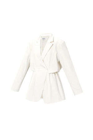 Eleganter Damen Blazer mit Raffung für einen stilvollen Look