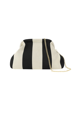 Gestreifte Strandclutch