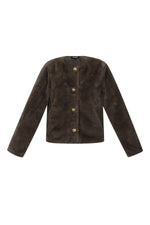 Elegant Off-White and Brown Woven Jackets for Fall/Winter