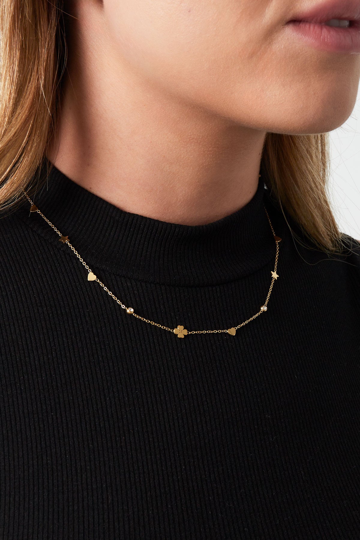 Schimmernde Wunschkette - Goldfarben