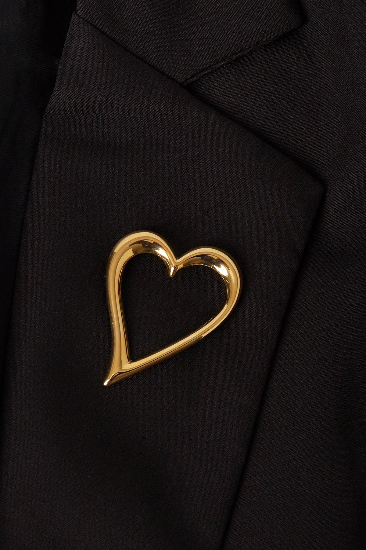 Brosche Herz für dich - Goldfarben