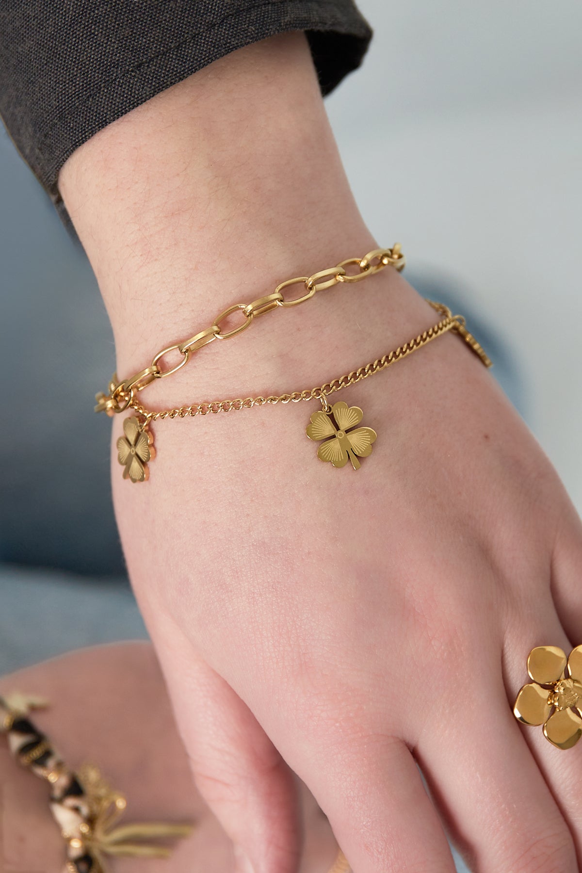 Lucky You Armband - goldfarben