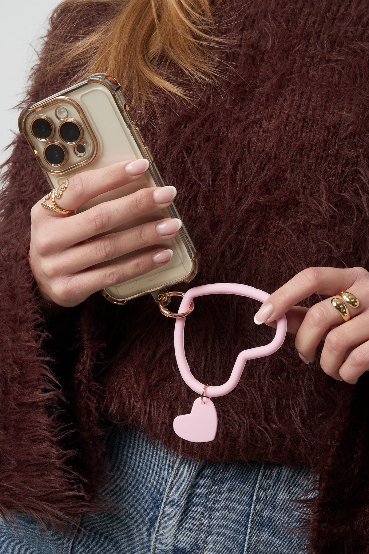 Telefon zubehör liebe link-Schwarz Goldfarbe farbe