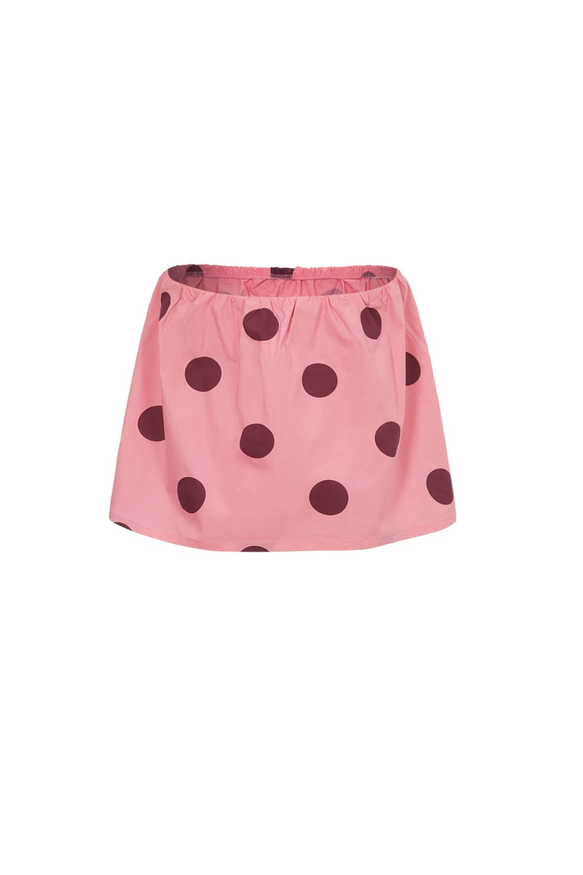 Trägerloses Polka-Dot-Top
