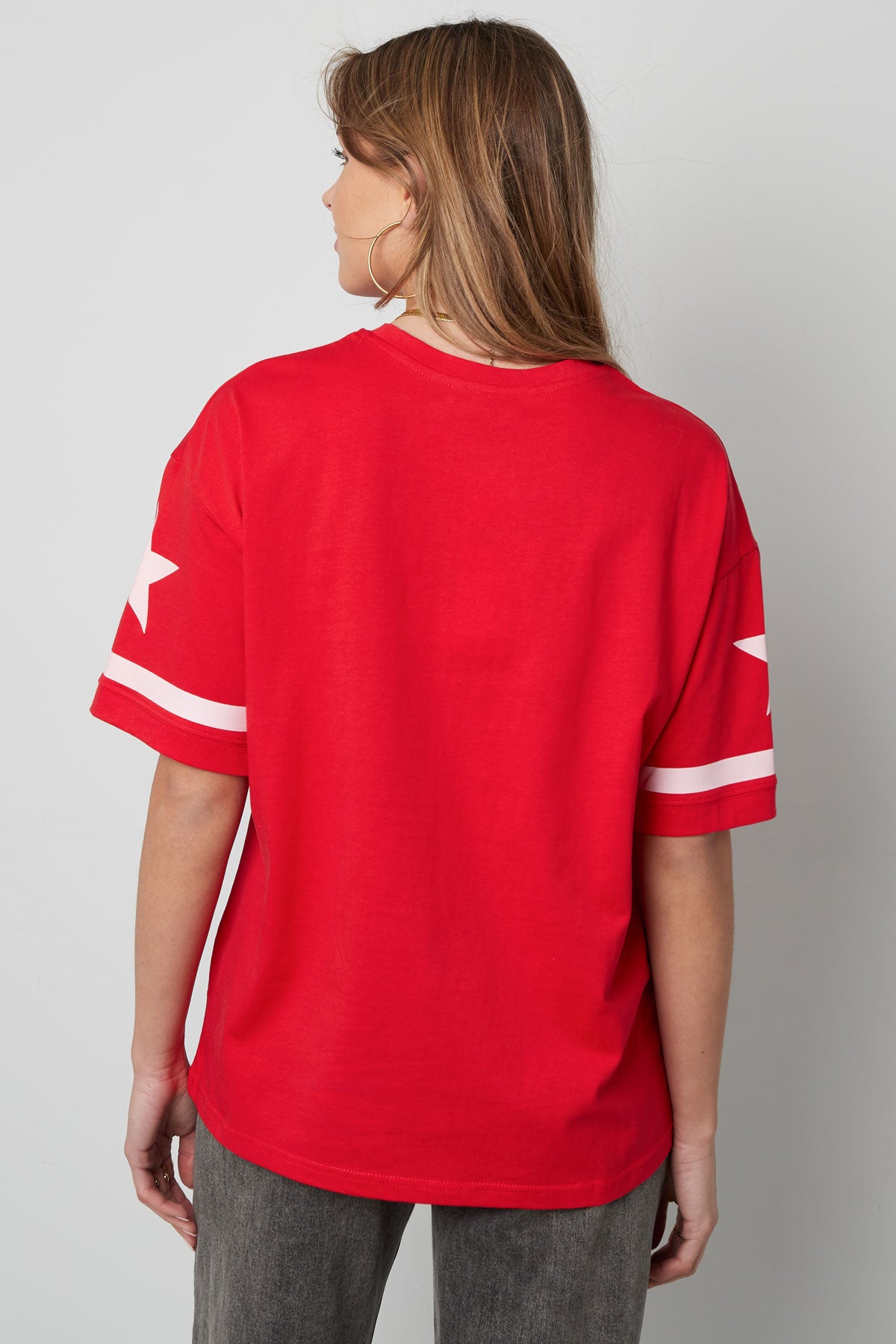Baumwolle Damen T-Shirt Oversized Leopardenmuster Zahl 98