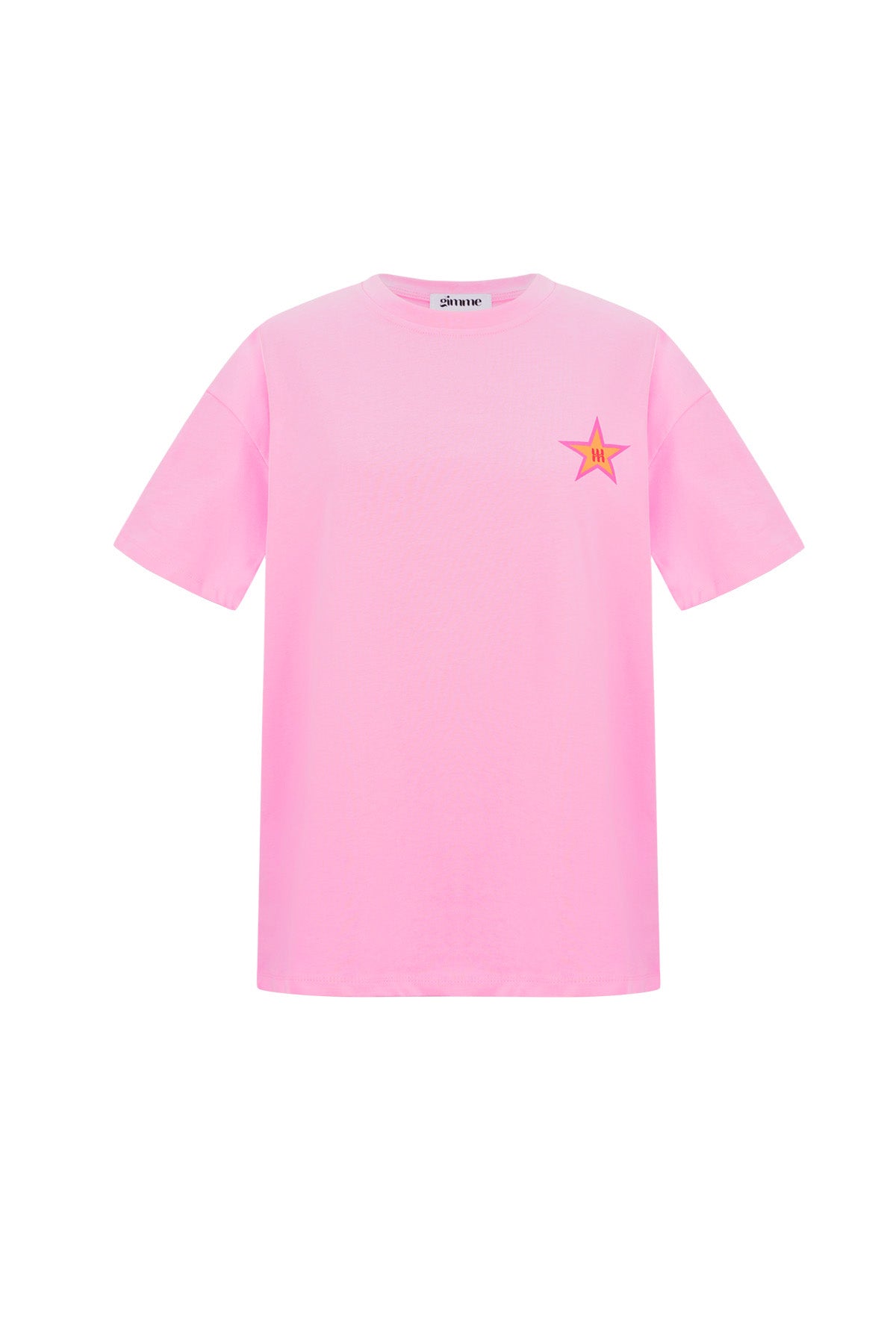 Baumwolle Damen T-Shirt Casual Stern Stickerei