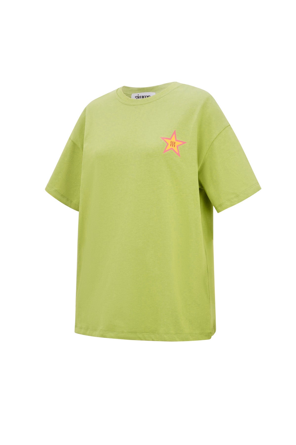 Baumwolle Damen T-Shirt Casual Stern Stickerei