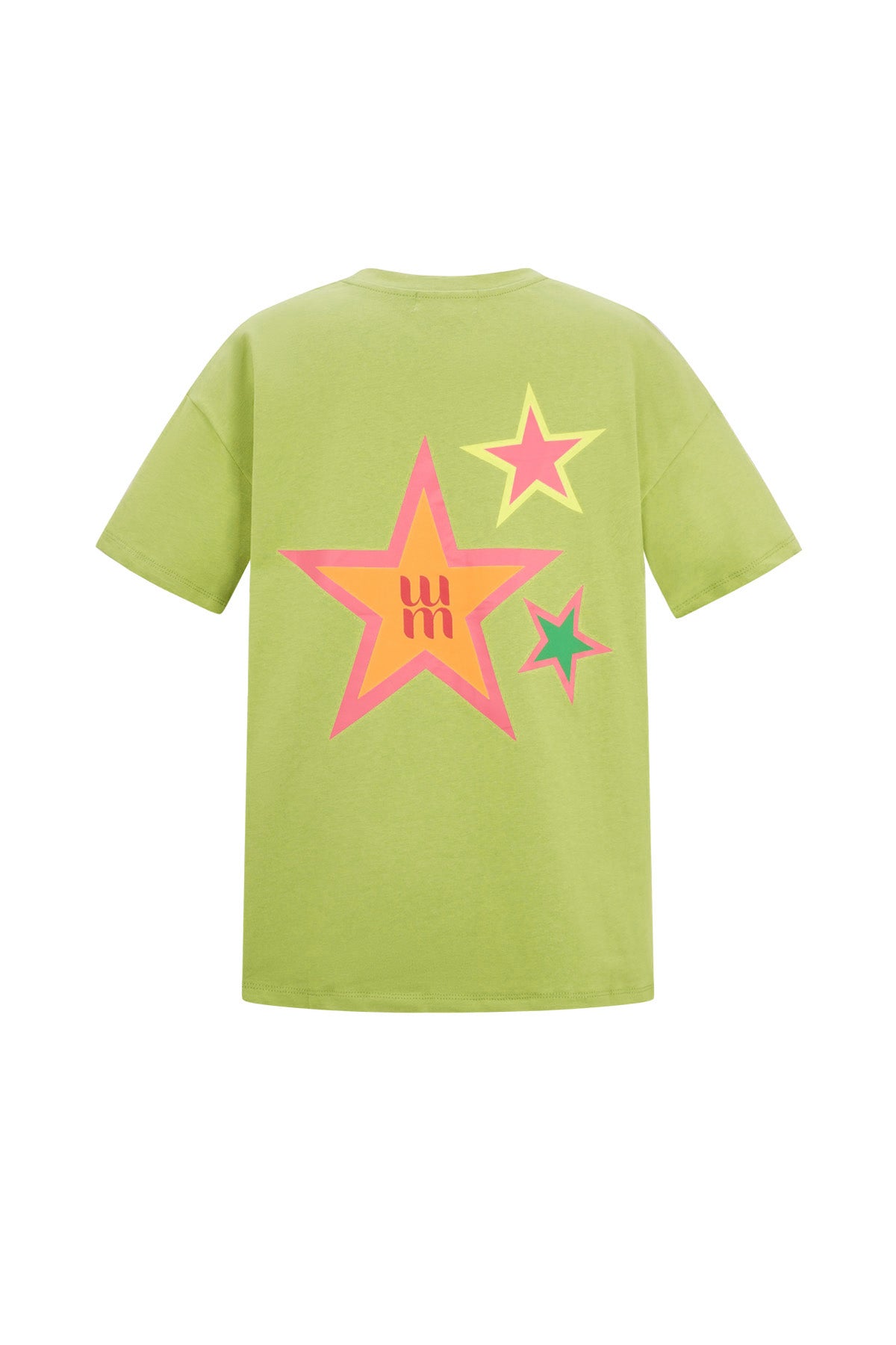 Baumwolle Damen T-Shirt Casual Stern Stickerei