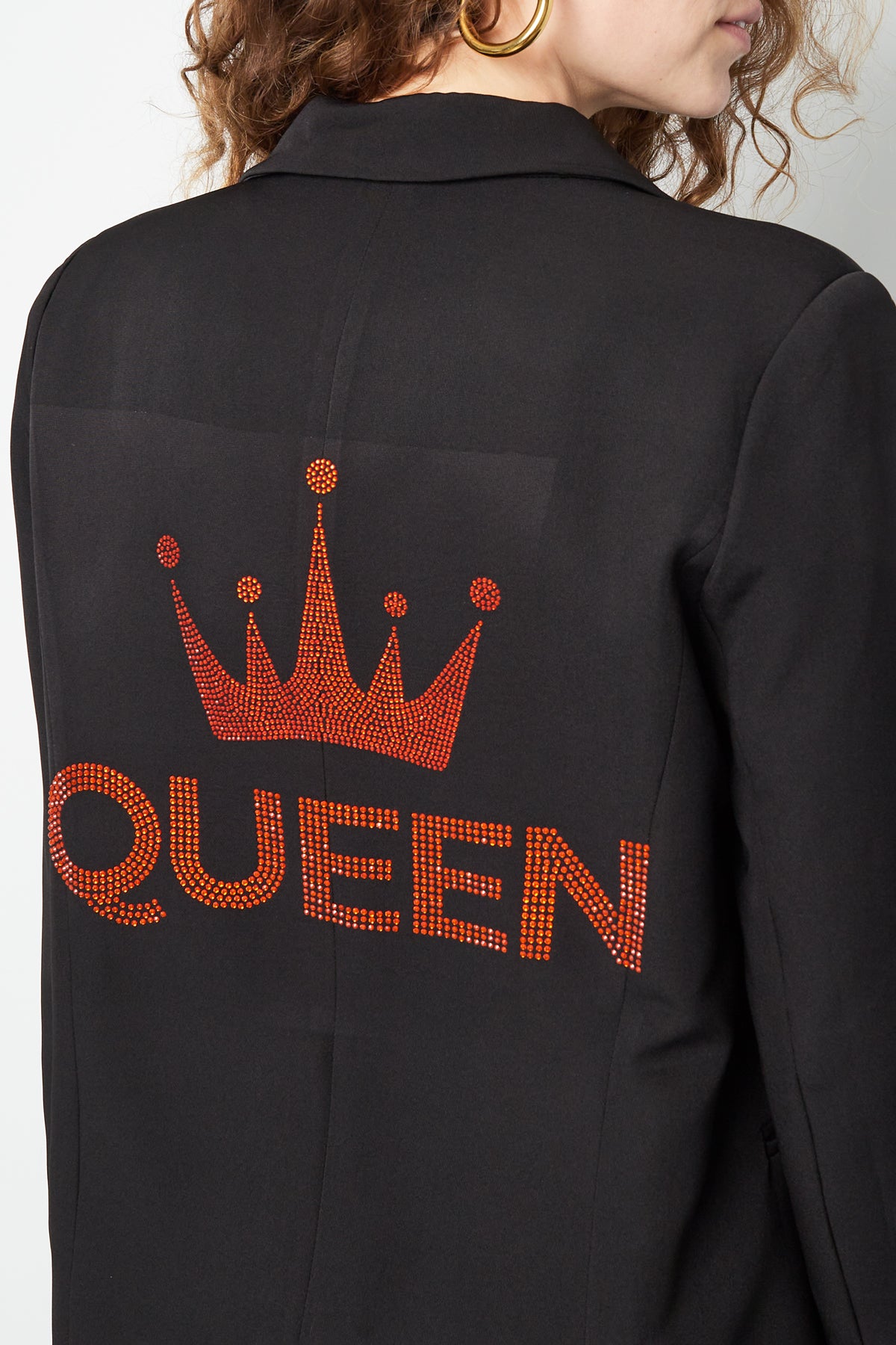 Polyester Damen Anzugjacke Krone Stickerei