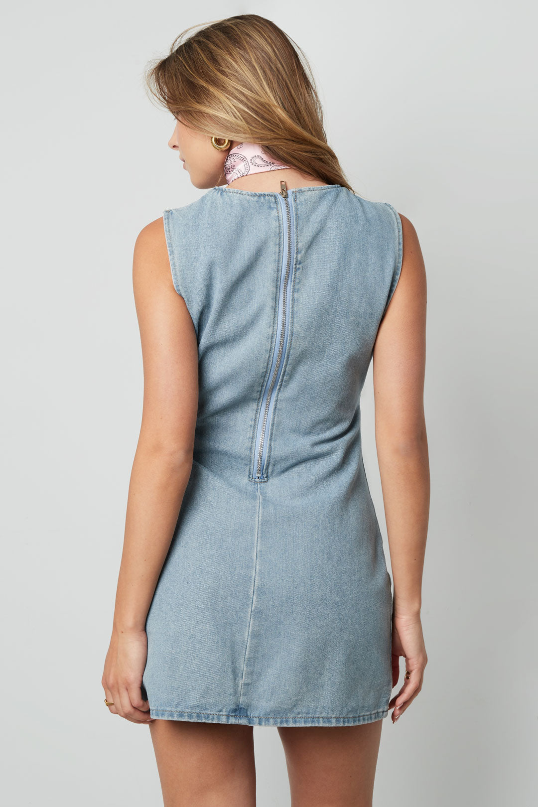 Baumwolle Damen Mini Kleid Ärmellos Bodycon