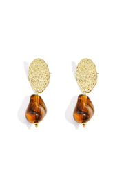 Ohrhänger aus Edelstahl, unregelmäßige Form, lässig-schlichte Serie, Damenschmuck