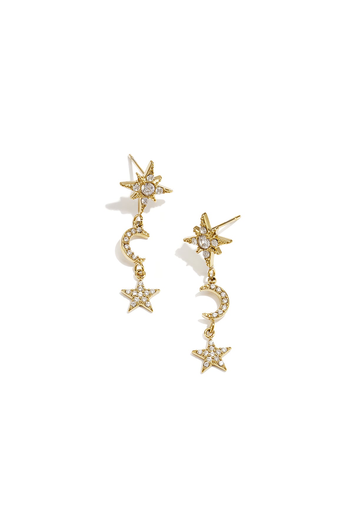 Ohrhänger aus Edelstahl, Star Daily Damenschmuck