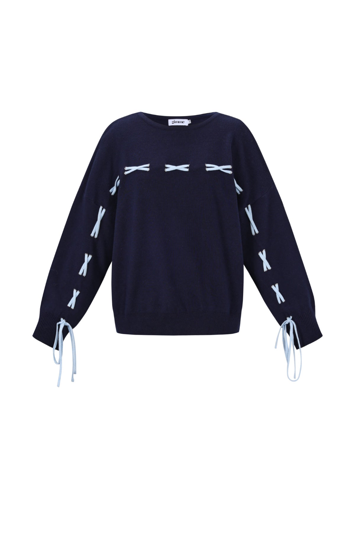 Gestrickte Viskose Damen Pullover Casual Farbkontrast