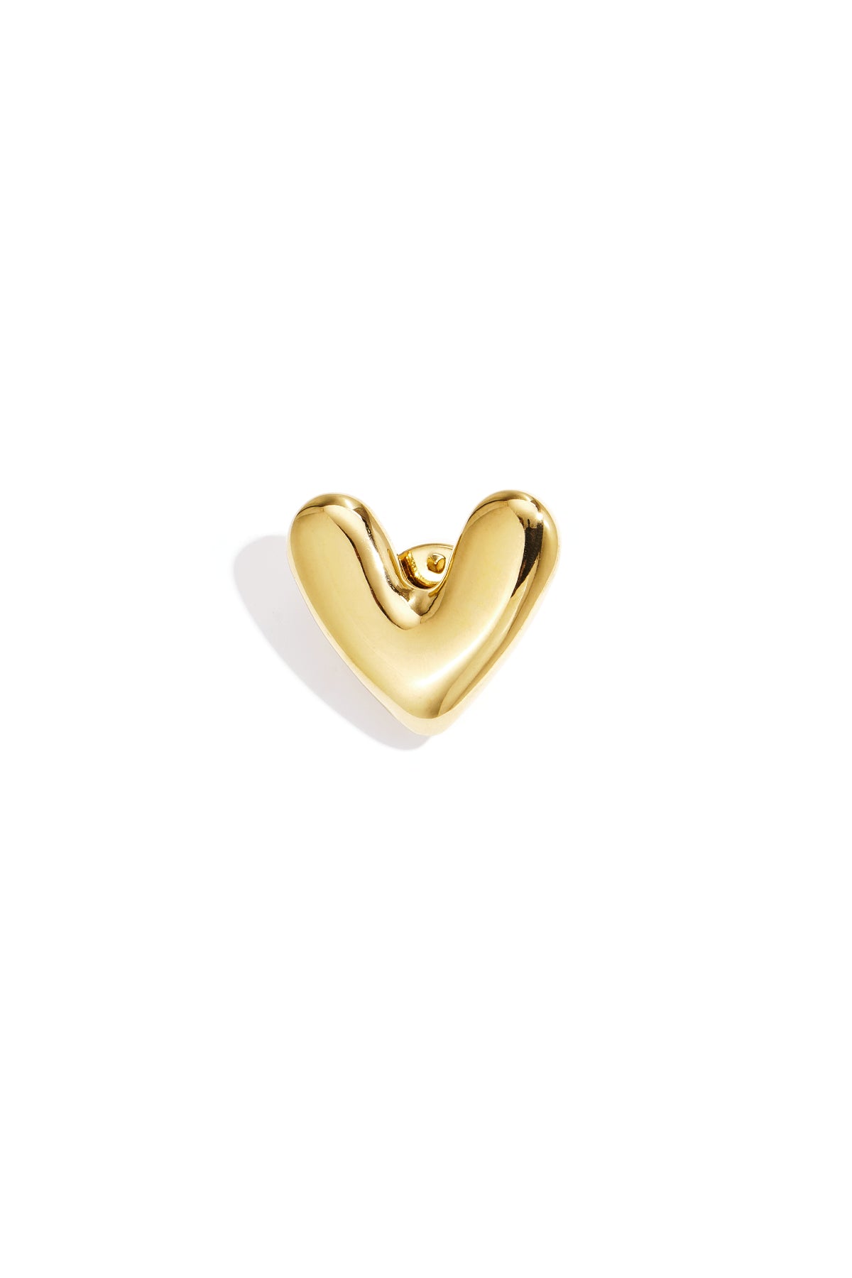 Edelstahlbrosche Herz schlichte Alltags-Serie Damenschmuck
