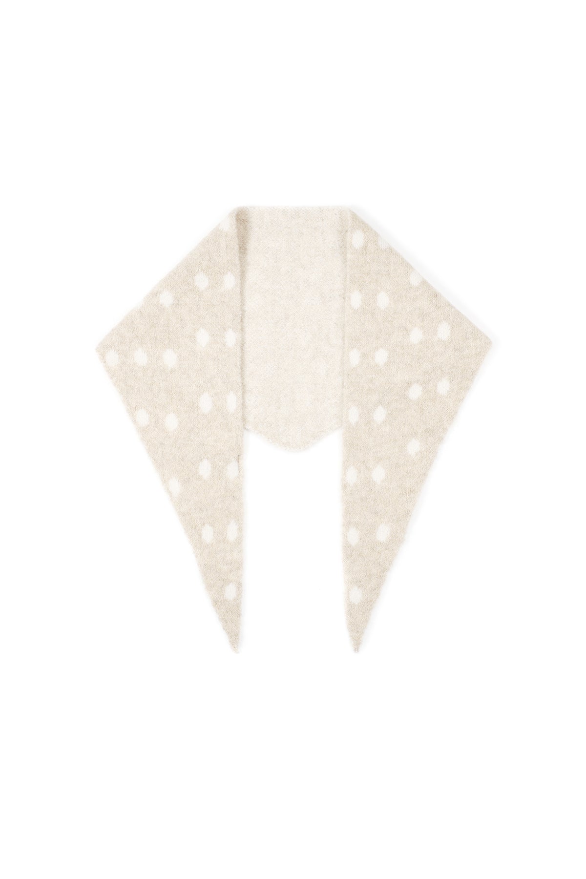 Dreiecksschal mit auffälligen Polka-Dots