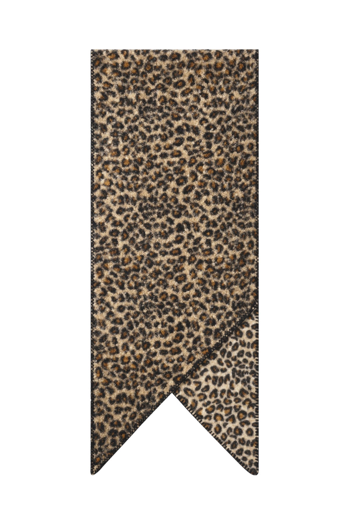 Stylish Khaki and Camel Leopard Print Winter Scarf for Women