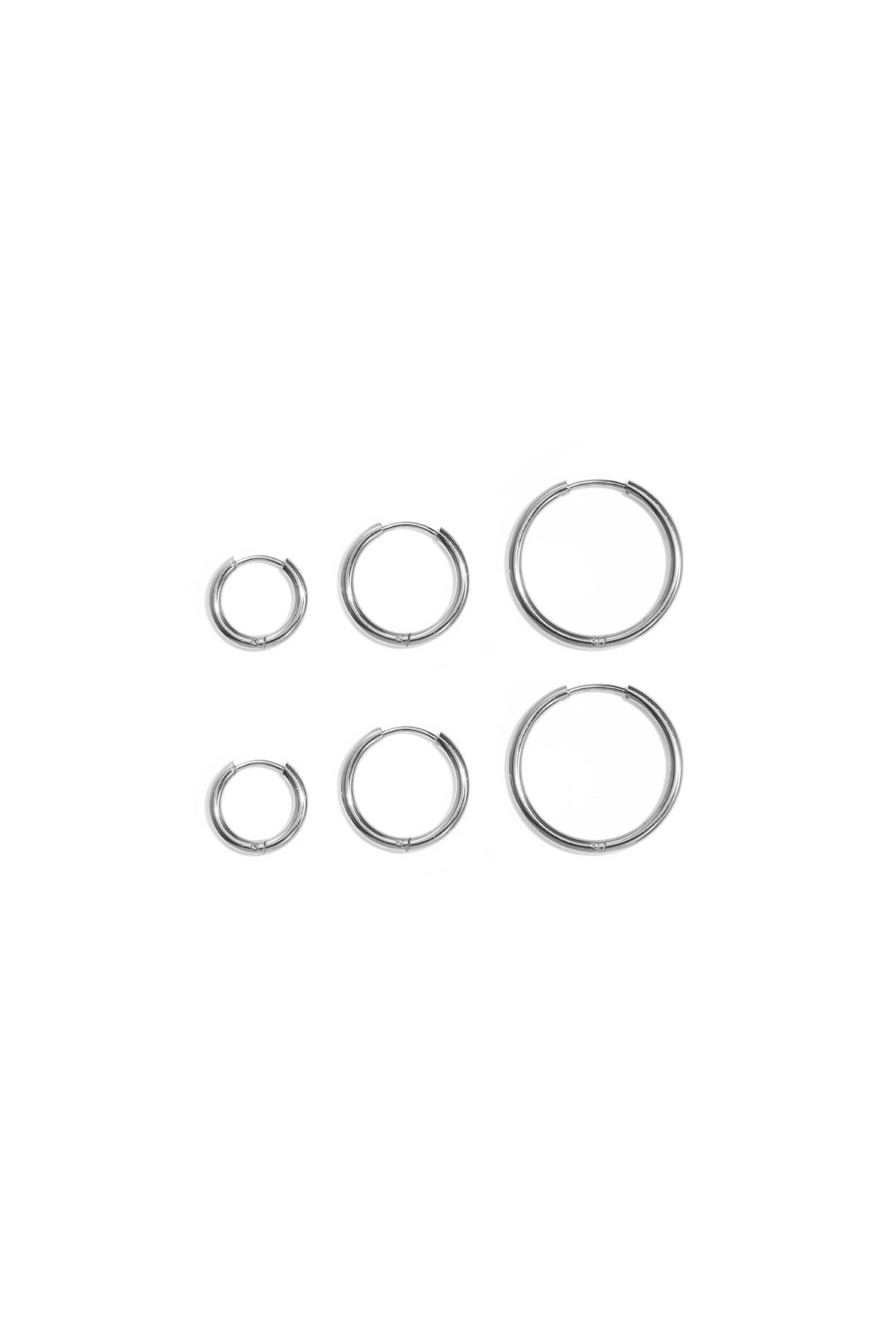 Ohrring-Sets aus Edelstahl, geometrische Form, schlichte Alltags-Serie, Damenschmuck