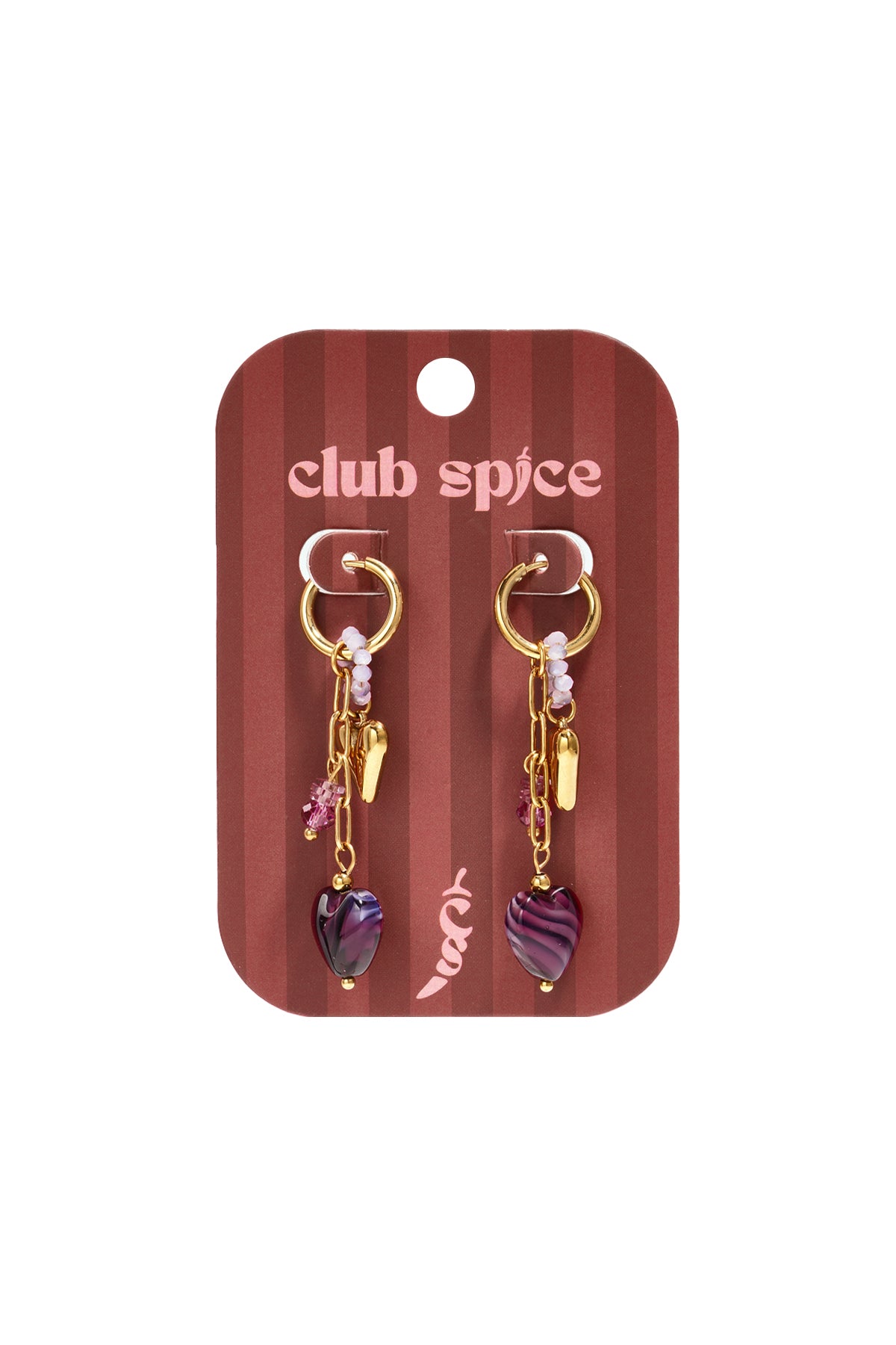 Ohrhänger aus Edelstahl, Herzform, schlichte Alltags-Serie, Damenschmuck