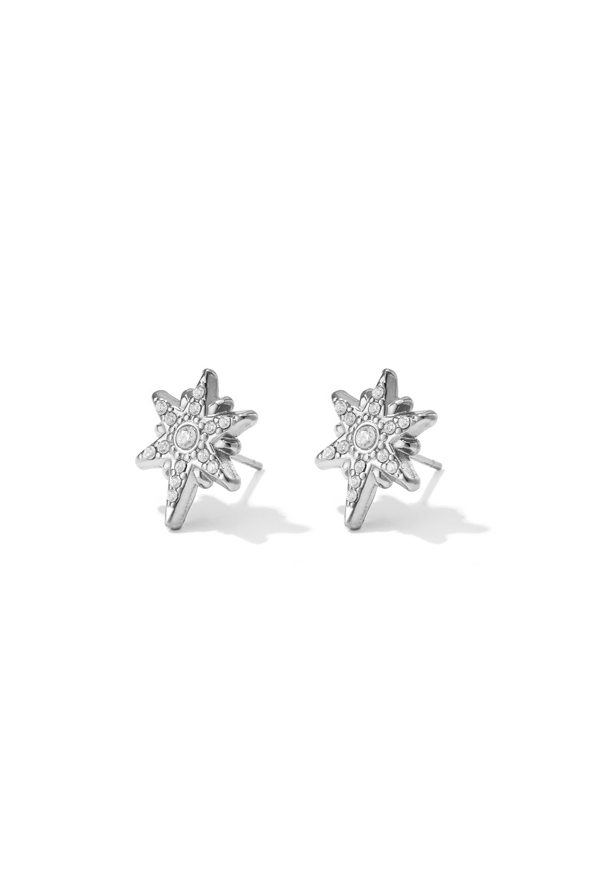 Ohrstecker aus Edelstahl, unregelmäßige Form, lässig-schlichte Serie, Damenschmuck