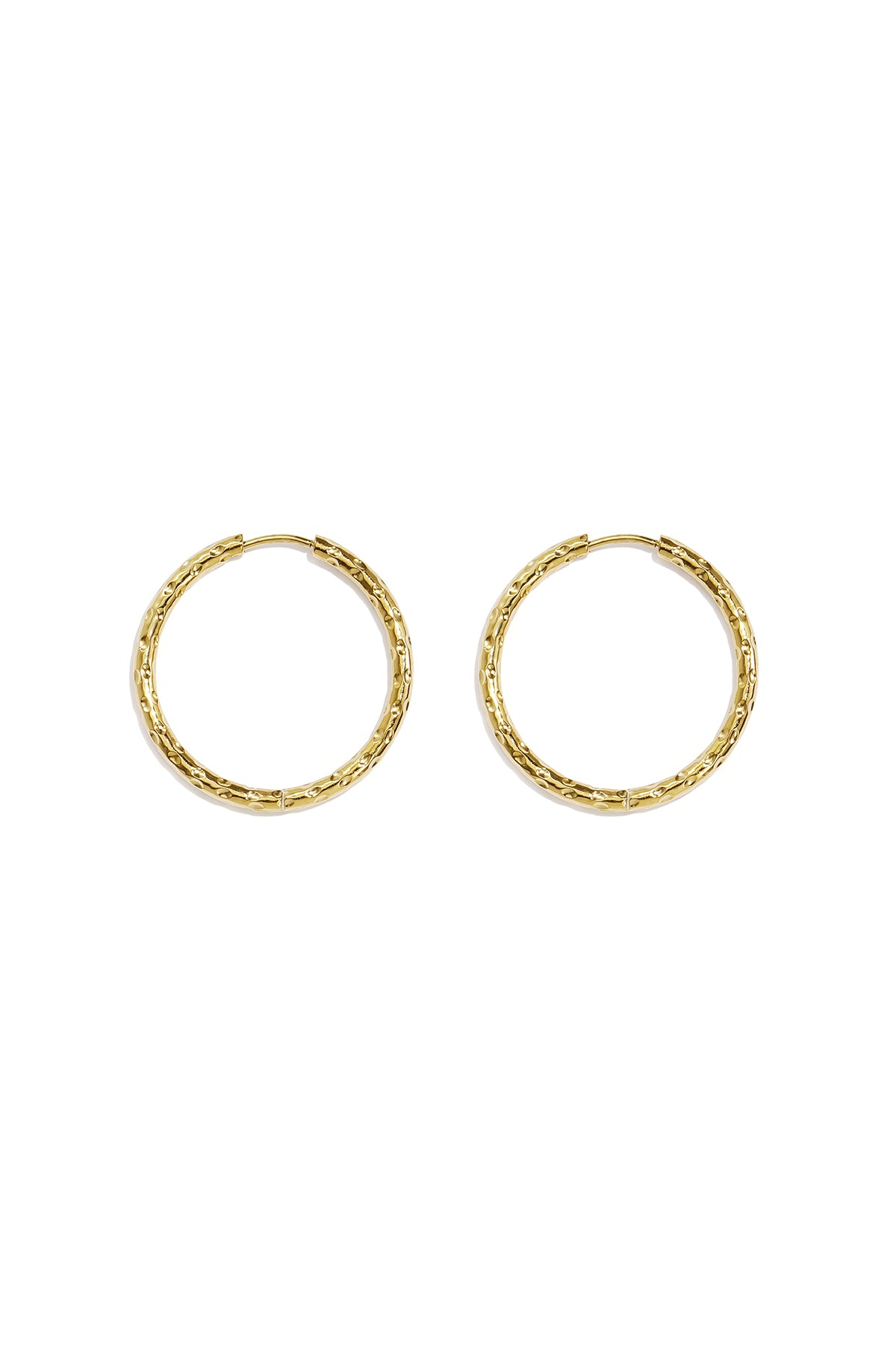 Edelstahl-Creolen, schlicht, elegant, für jeden Tag – Damenschmuck