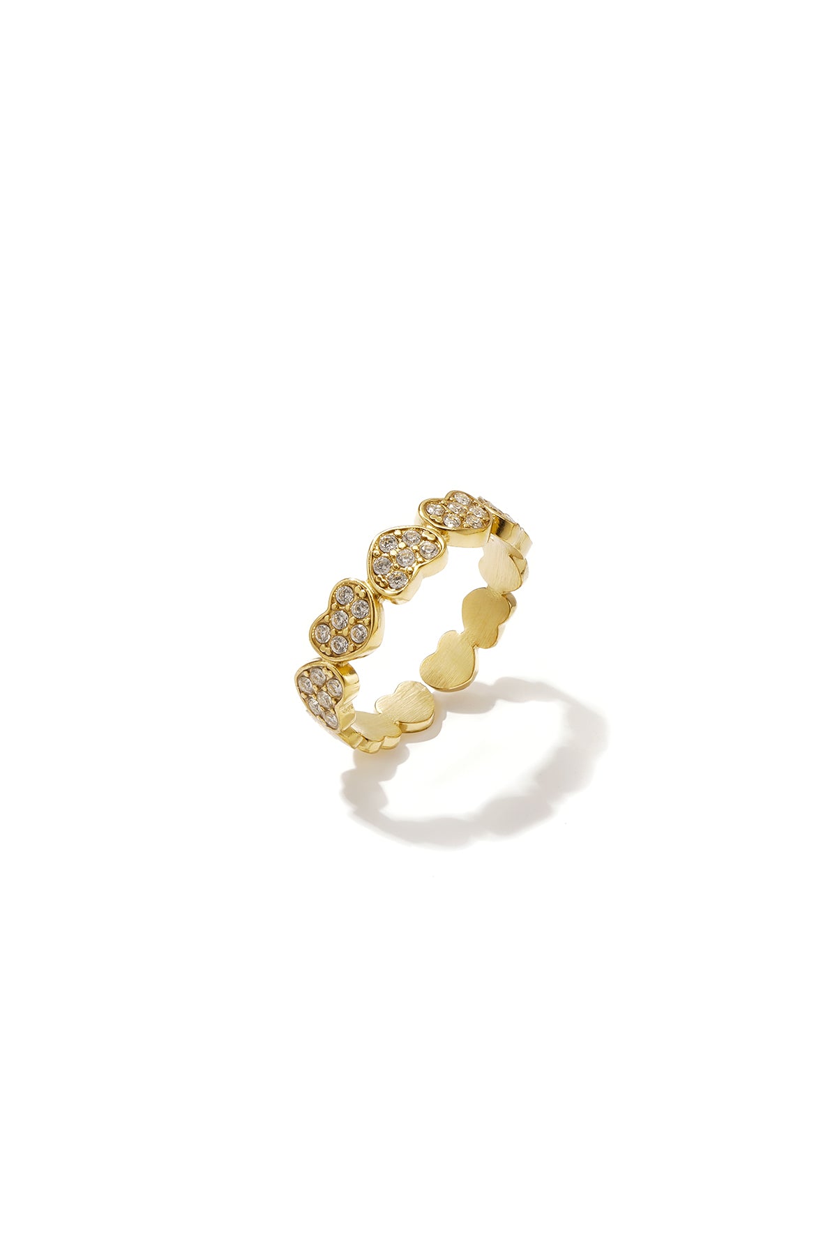Minimalistische Ringe aus Edelstahl, Herzform, schlichte Alltags-Serie, Damenschmuck